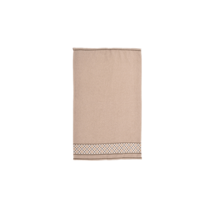 Pano de Prato Felpudo Bege Xadrez 45x70cm