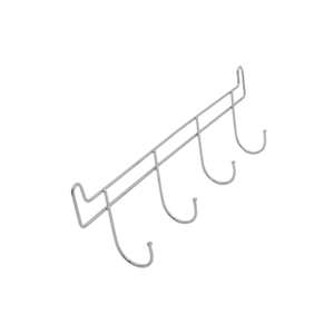 Cabideiro para Toalha Cromado 4 Ganchos