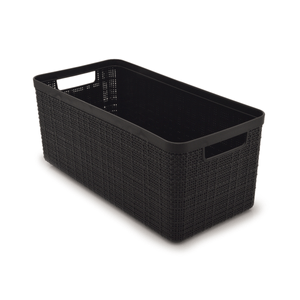 Cesto Eco Juta Grande Alongado Preto 7,4L