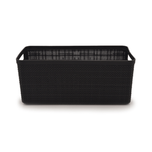 Cesto Eco Juta Grande Alongado Preto 7,4L