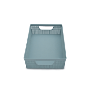 Cesta Organizadora Retangular Plástica Juta 24x16,5x6cm