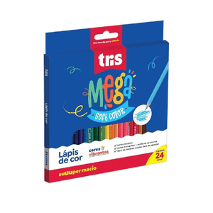 Lápis de Cor Mega Soft Color 24 Cores Triangular