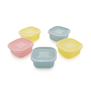 Kit de Potes 5 Unidades com Tampa 690ml Sortido