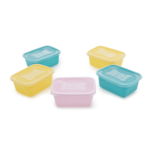 Kit de Potes 5 Unidades com Tampa 750ml Sortido