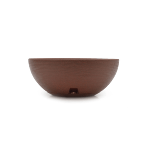 Vaso Plástico Bacia Amsterdã Grafiato Marrom 30x13cm