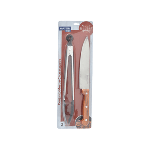 Conjunto Mestre Churrasqueiro em Inox 2 Peças