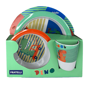 Kit Refeição Infantil Melamina 3 Peças