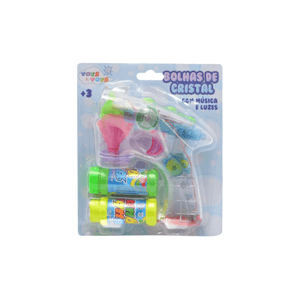 Lançador Bolha de Cristal Luz e Som com Refil