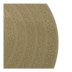 Jogo Americano Redondo Espiral 38cm Dourado