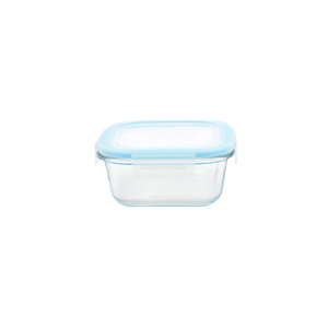 Pote de Vidro Hermético Tampa Azul Claro 520ml