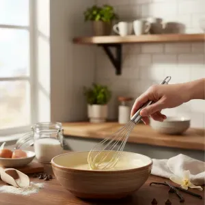 Batedor de Ovos Aço Inox (Fouet) 30cm