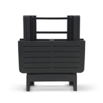 Kit de Mesa com 4 Cadeiras Plásticas Dobráveis Pretas-1762205752625