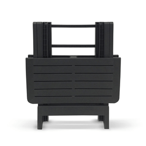 Kit de Mesa com 4 Cadeiras Plásticas Dobráveis Pretas