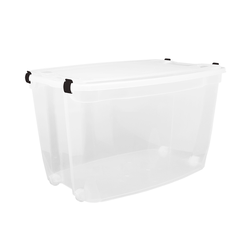 Kit 3 Caixas Organizadoras com Rodízio Alta 78L-1762354265140