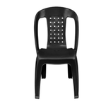 Kit 4 Cadeiras Plásticas Vime Bistrô Preta Empilhável-1762356633498