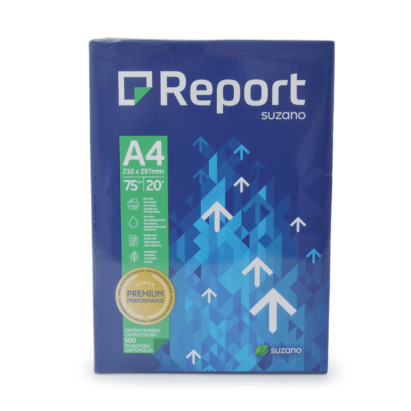 Kit com 3 Pacotes Papel Sulfite Report Premium A4 Branco 500 Folhas-1762463309943