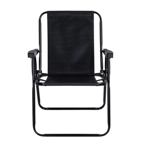 Cadeira de Praia Alta Preta - Mor