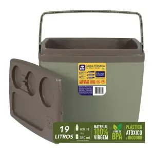 Caixa Térmica com Alça 19 Litros Araguaia - Bel