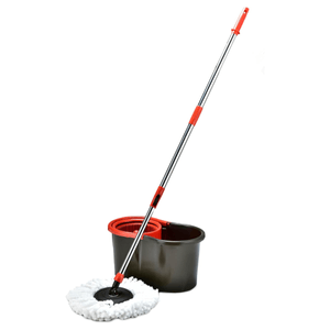 Mop Giratório Esfregão Com Balde 8L Vermelho - Powermaid