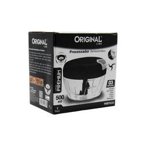 Processador e Triturador de Alimentos 3 Lâminas 500ml Preto - Original Line
