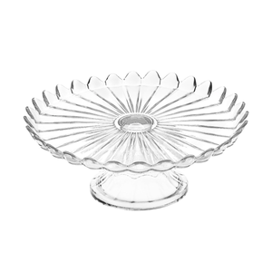 Prato de Bolo com Pé Pétalas de Jasmin 32cm - Vitazza