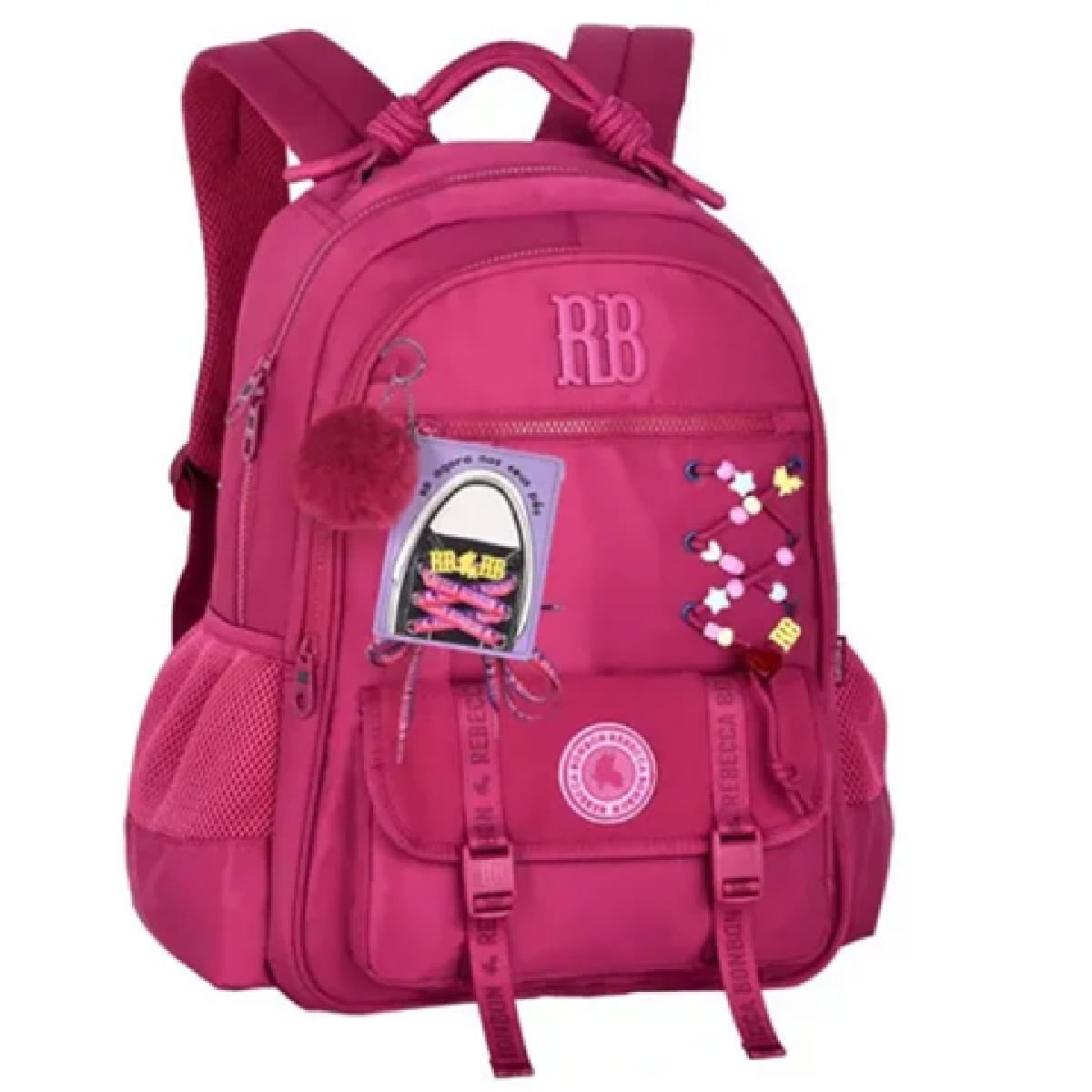 Mochila Escolar Infantil de Costas Beaded Fun Rebecca Bonbon